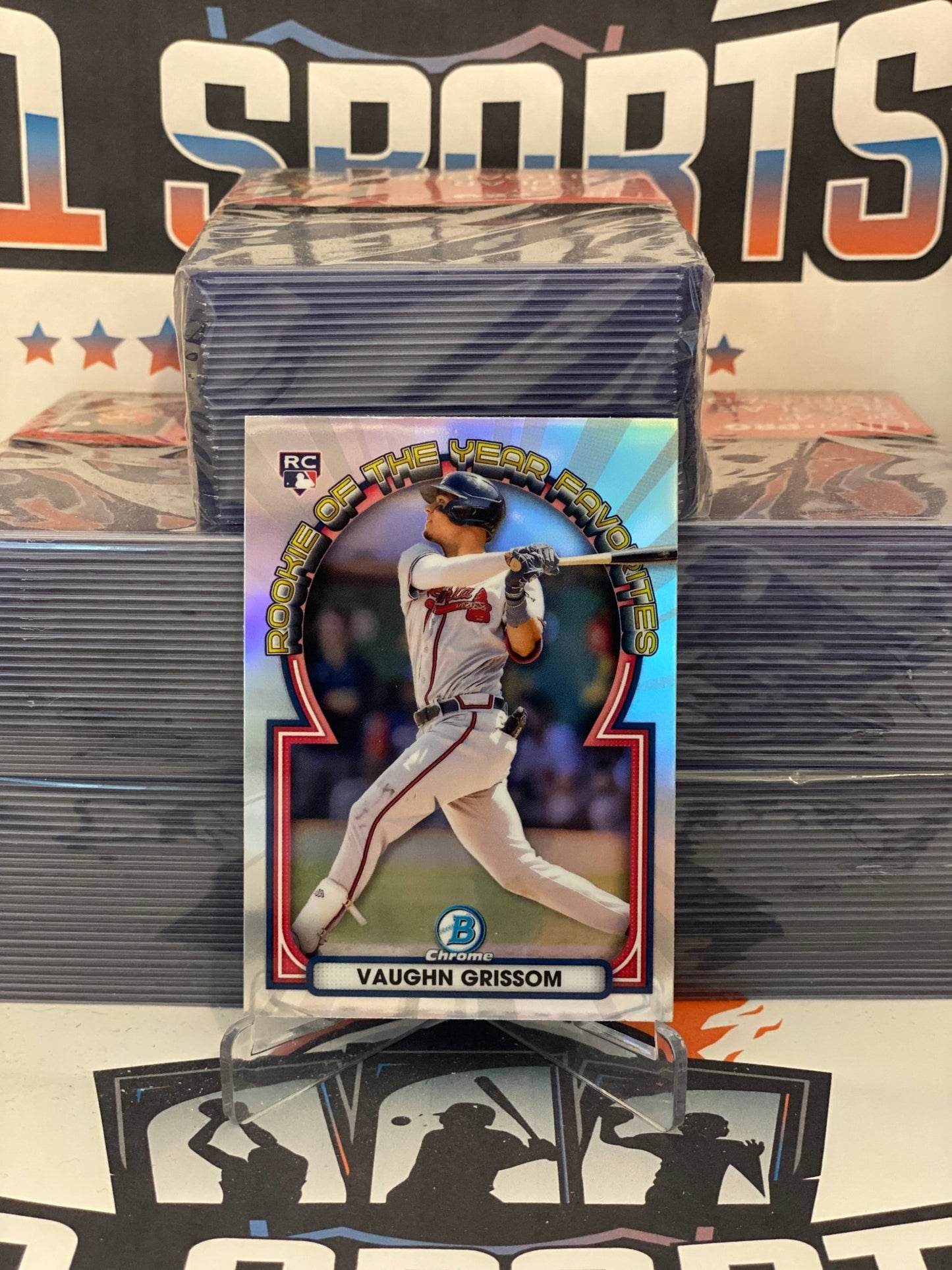 2023 Bowman Chrome (Rookie of the Year Favorites) Vaughn Grissom Rookie #ROYF-8