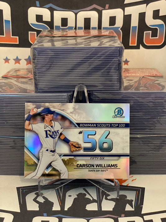 2023 Bowman Chrome (Top 100) Carson Williams #BTP-56