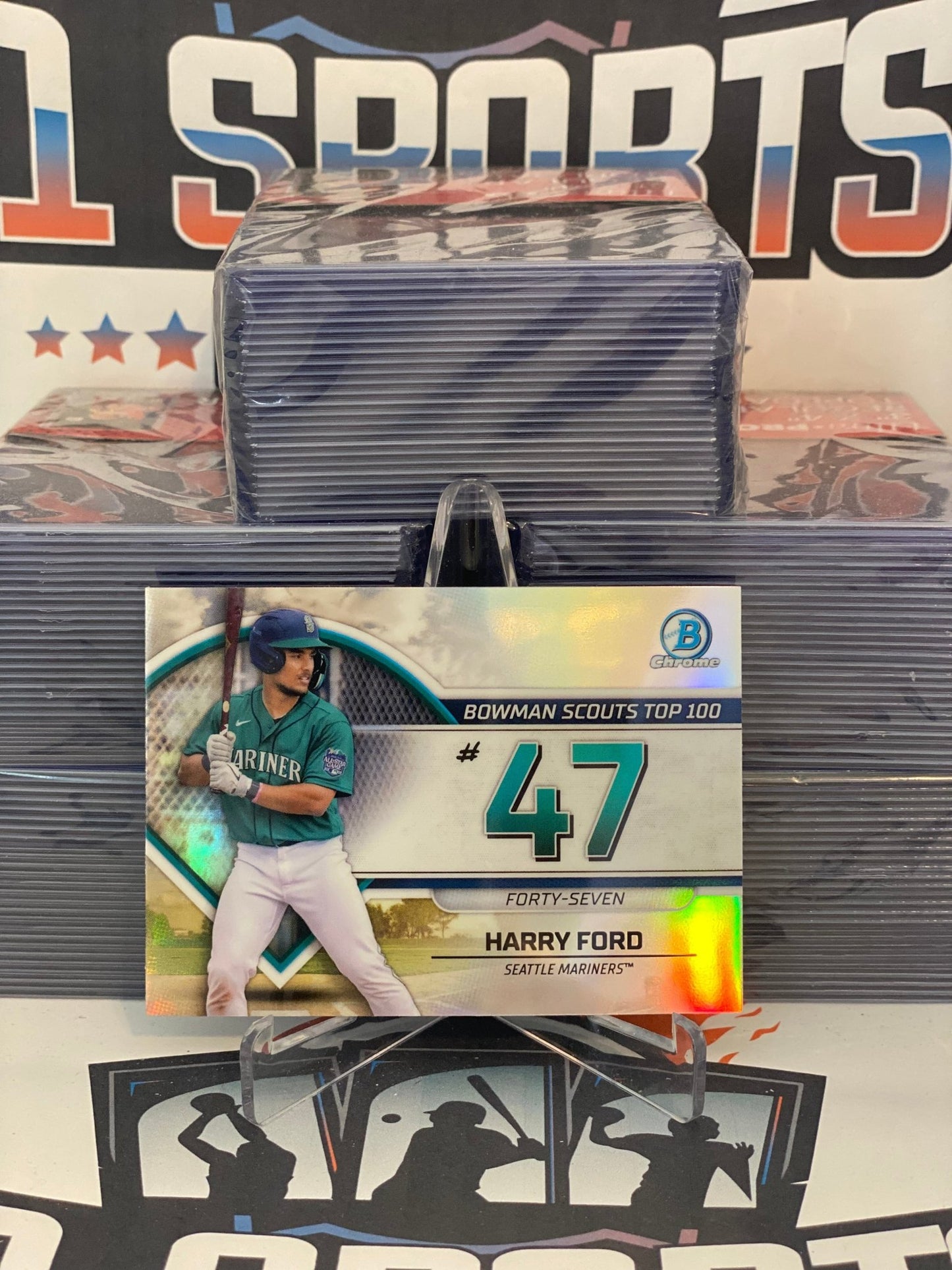 2023 Bowman Chrome (Top 100) Harry Ford #BTP-47