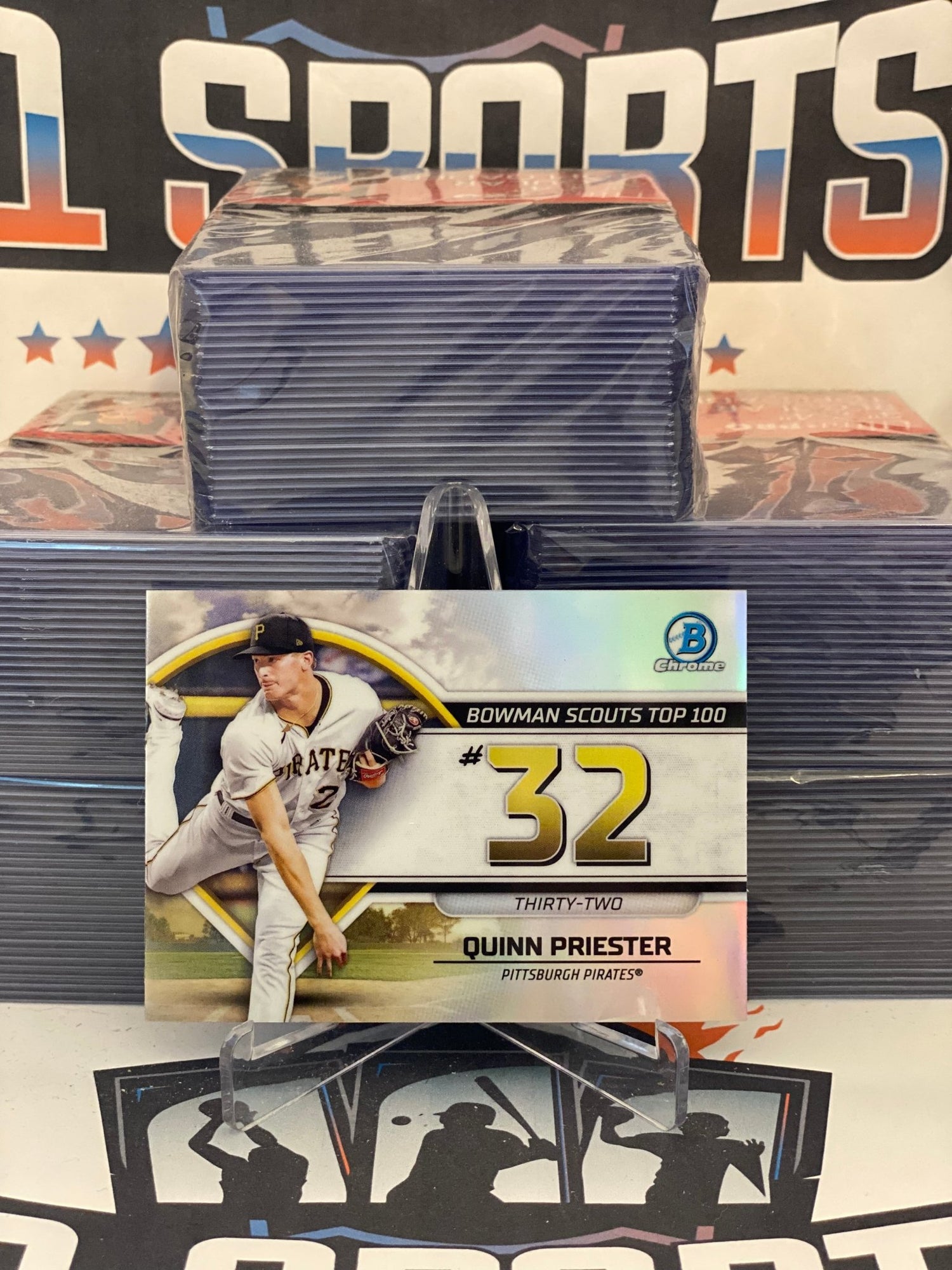 2023 Bowman Chrome (Top 100) Quinn Prister #BTP-32