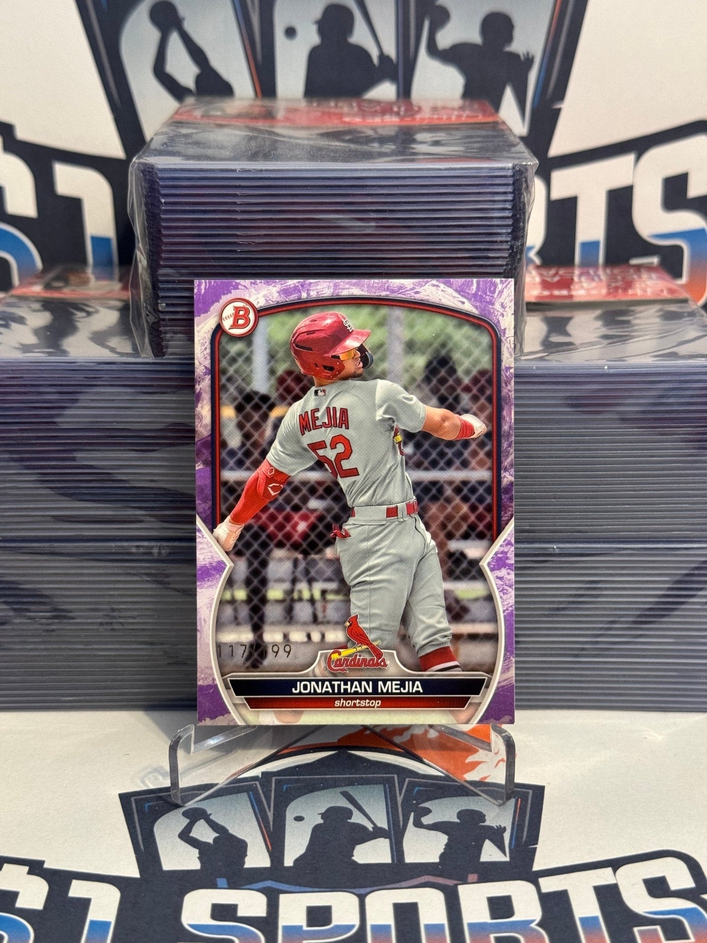 2023 Bowman Prospects (Purple 117/199) Jonathan Mejia #BP-15