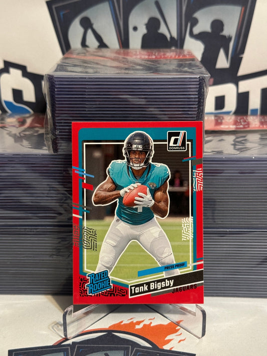 2023 Donruss (Red Press Proof, Rated Rookie) Tank Bigsby #348