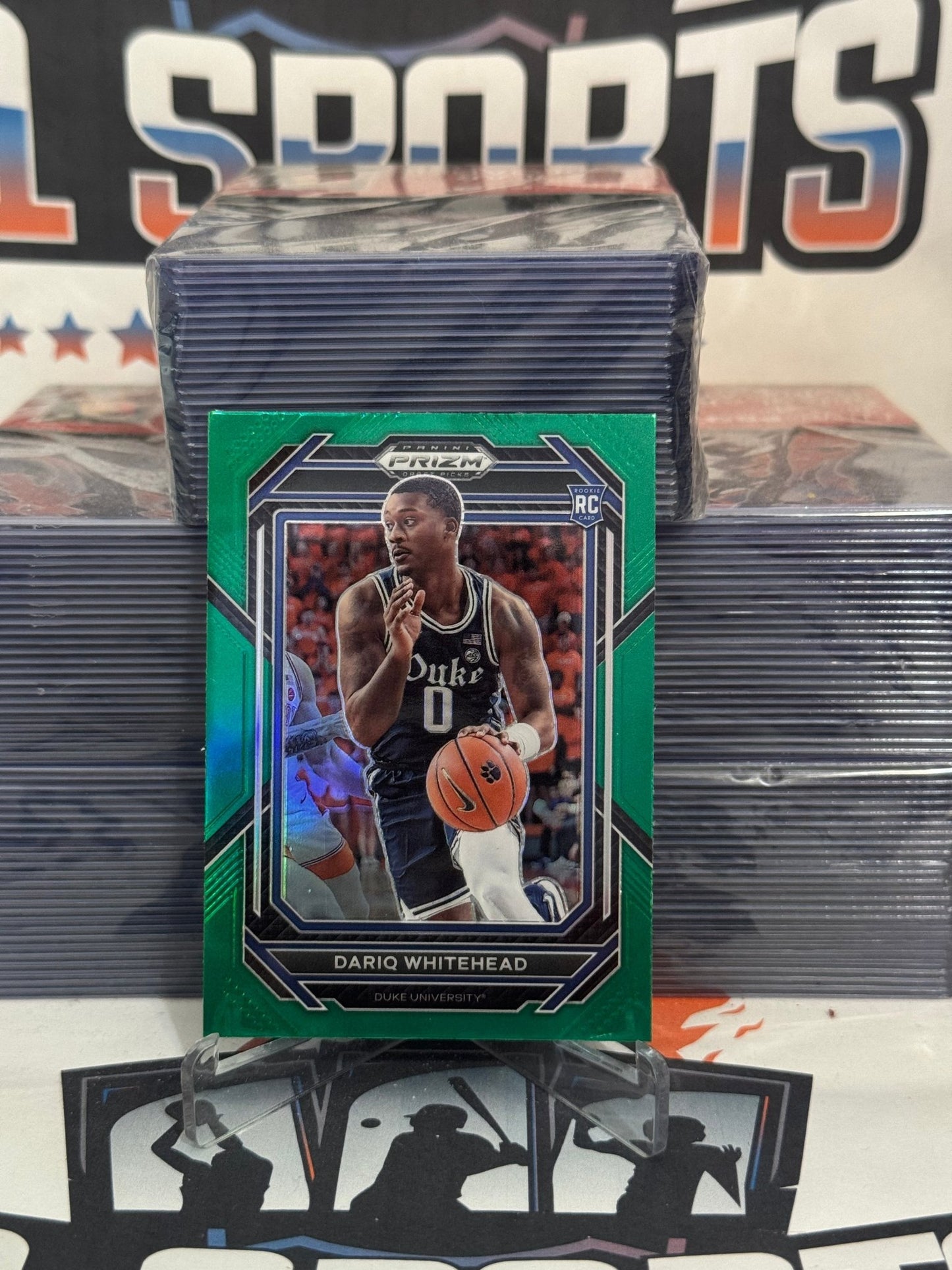 2023 Panini Prizm Draft Picks (Green Prizm) Dariq Whitehead Rookie #25