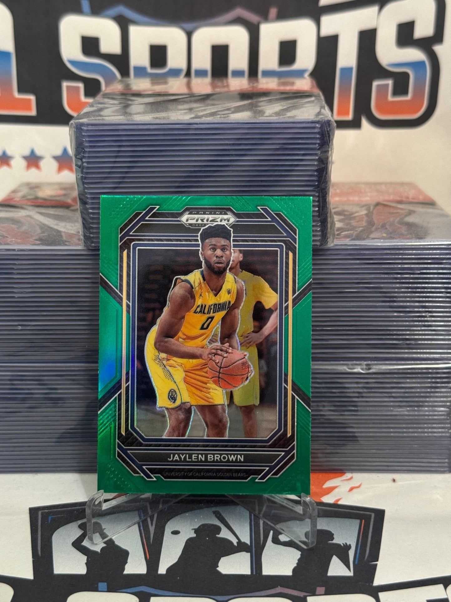 2023 Panini Prizm Draft Picks (Green Prizm) Jaylen Brown #67