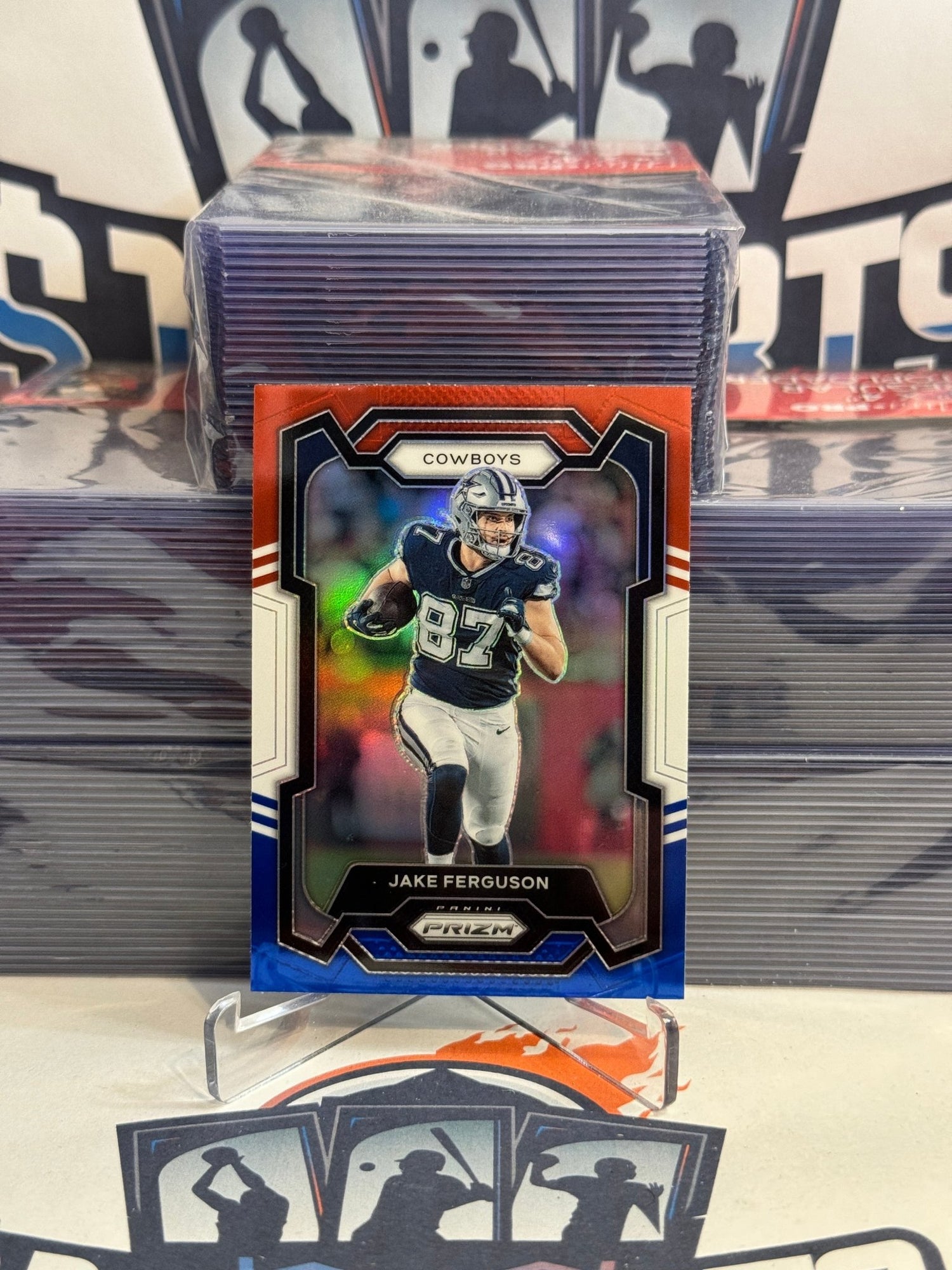 2023 Panini Prizm (Red White Blue Prizm) Jake Ferguson #75