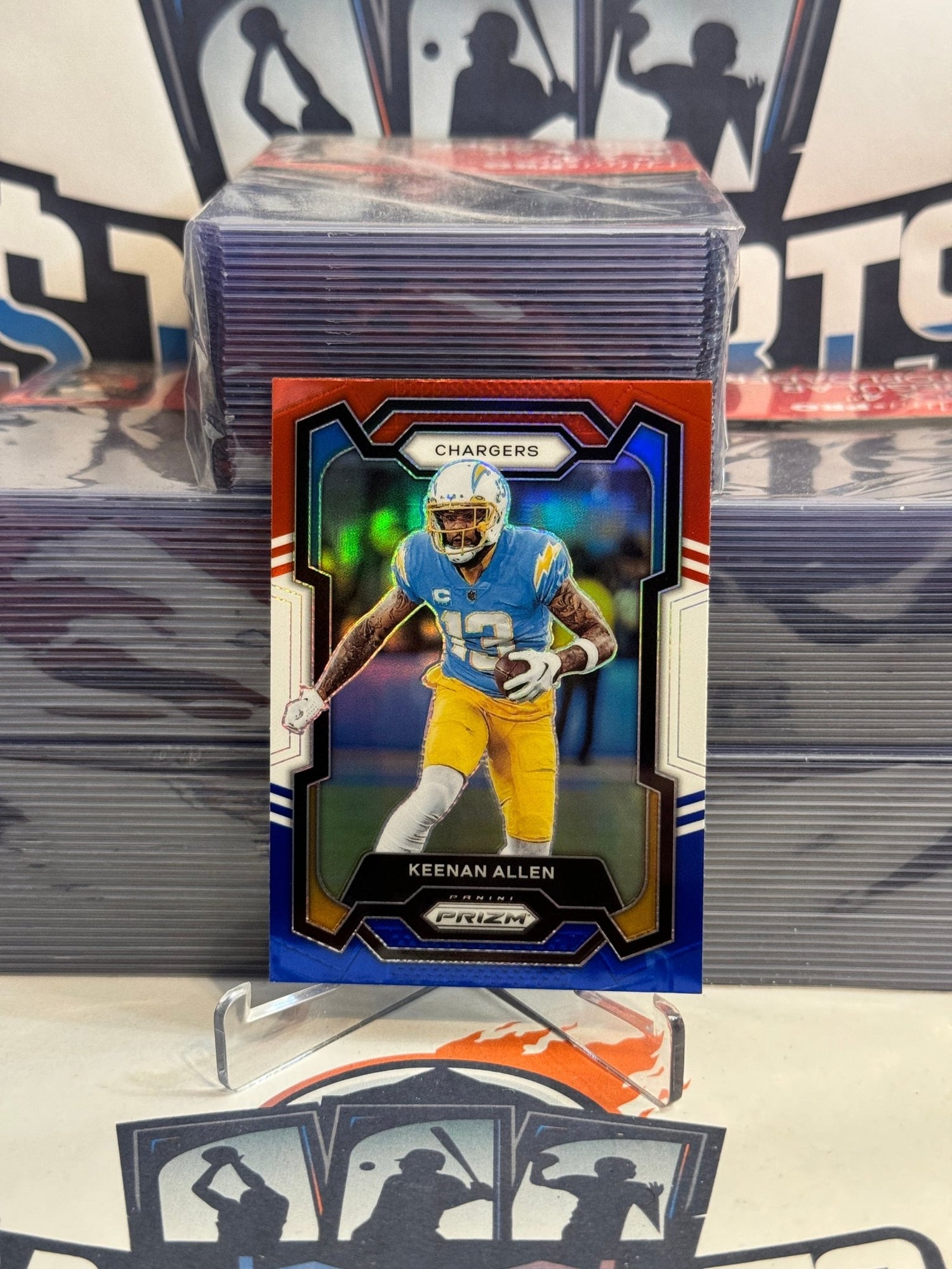 2023 Panini Prizm (Red White Blue Prizm) Keenan Allen #159