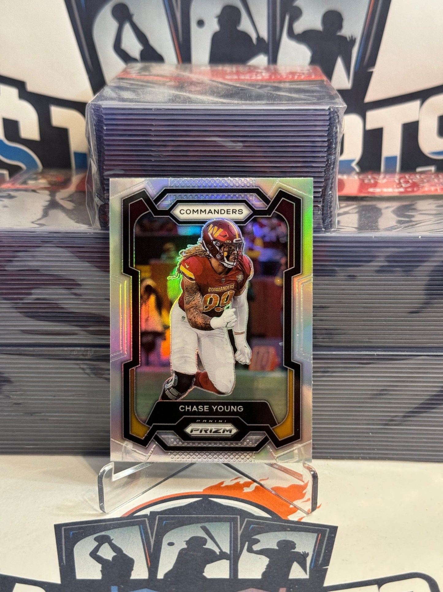 2023 Panini Prizm (Silver Prizm) Chase Young #293