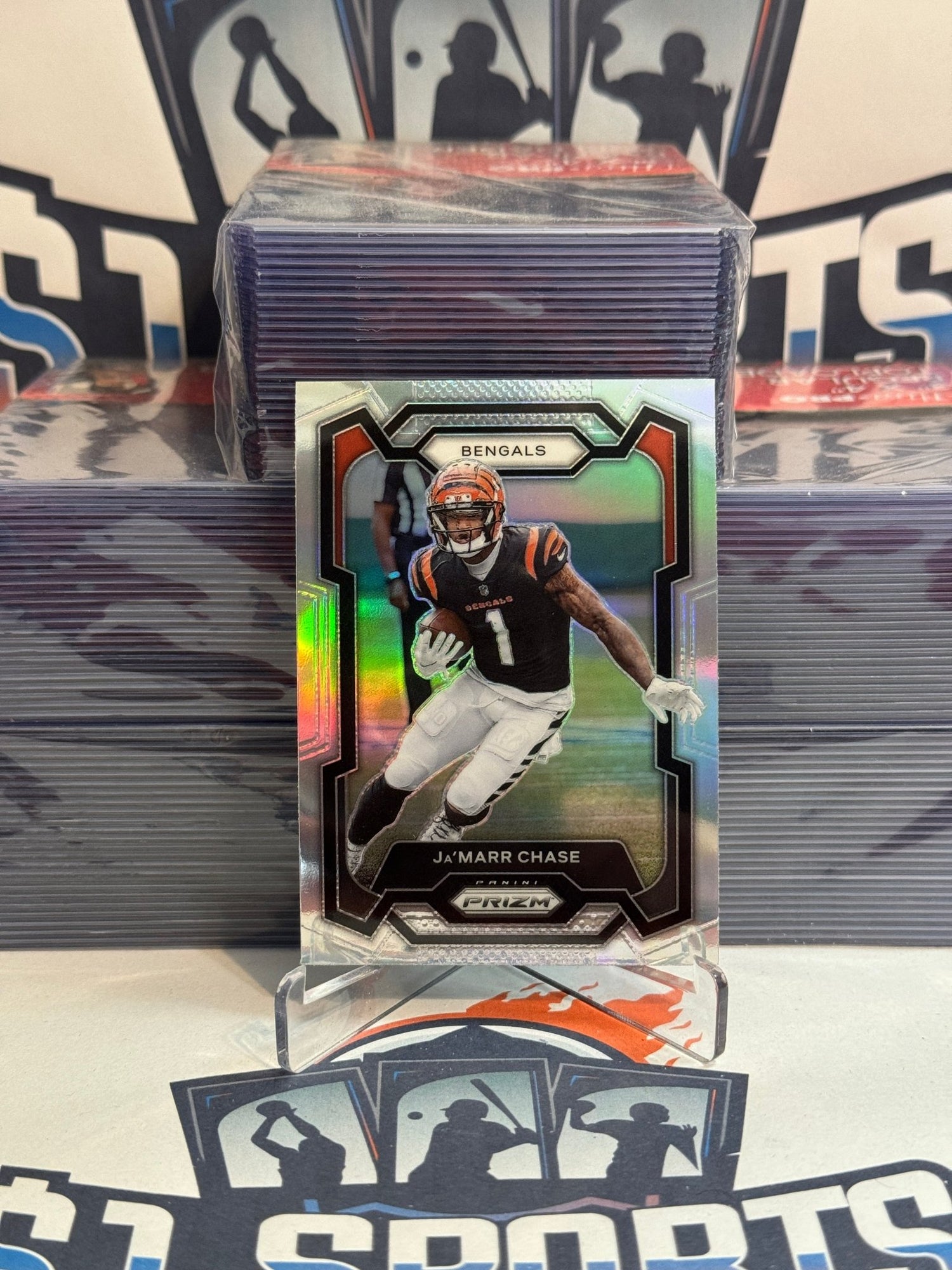 2023 Panini Prizm (Silver Prizm) Ja'Marr Chase #56