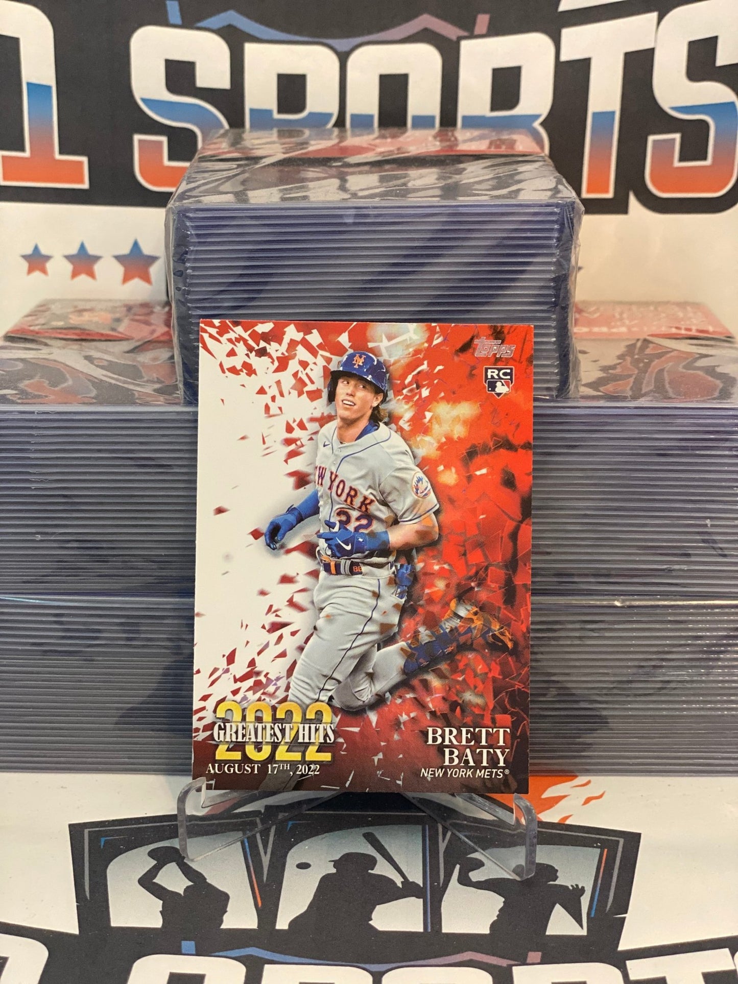 2023 Topps (2022 Greatest Hits) Brett Baty Rookie. #22GH-3