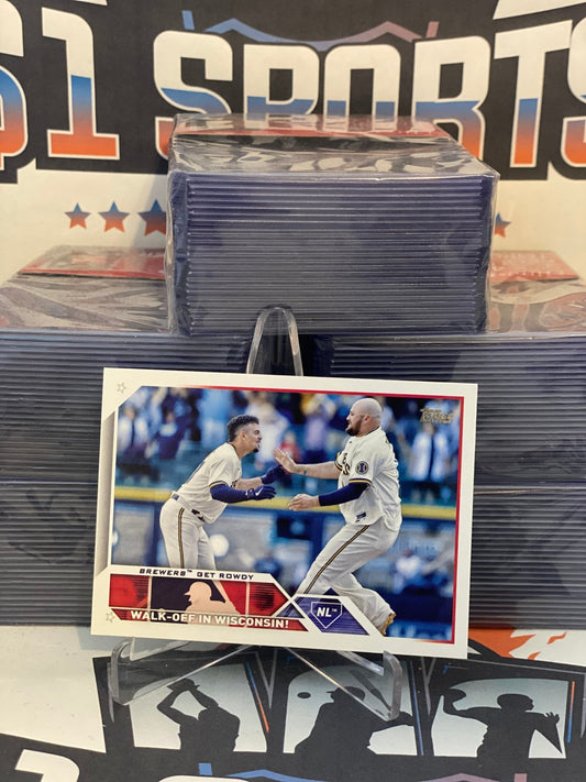 2023 Topps (Brewers Get Rowdy) Willy Adames & Rowdy Tellez #457