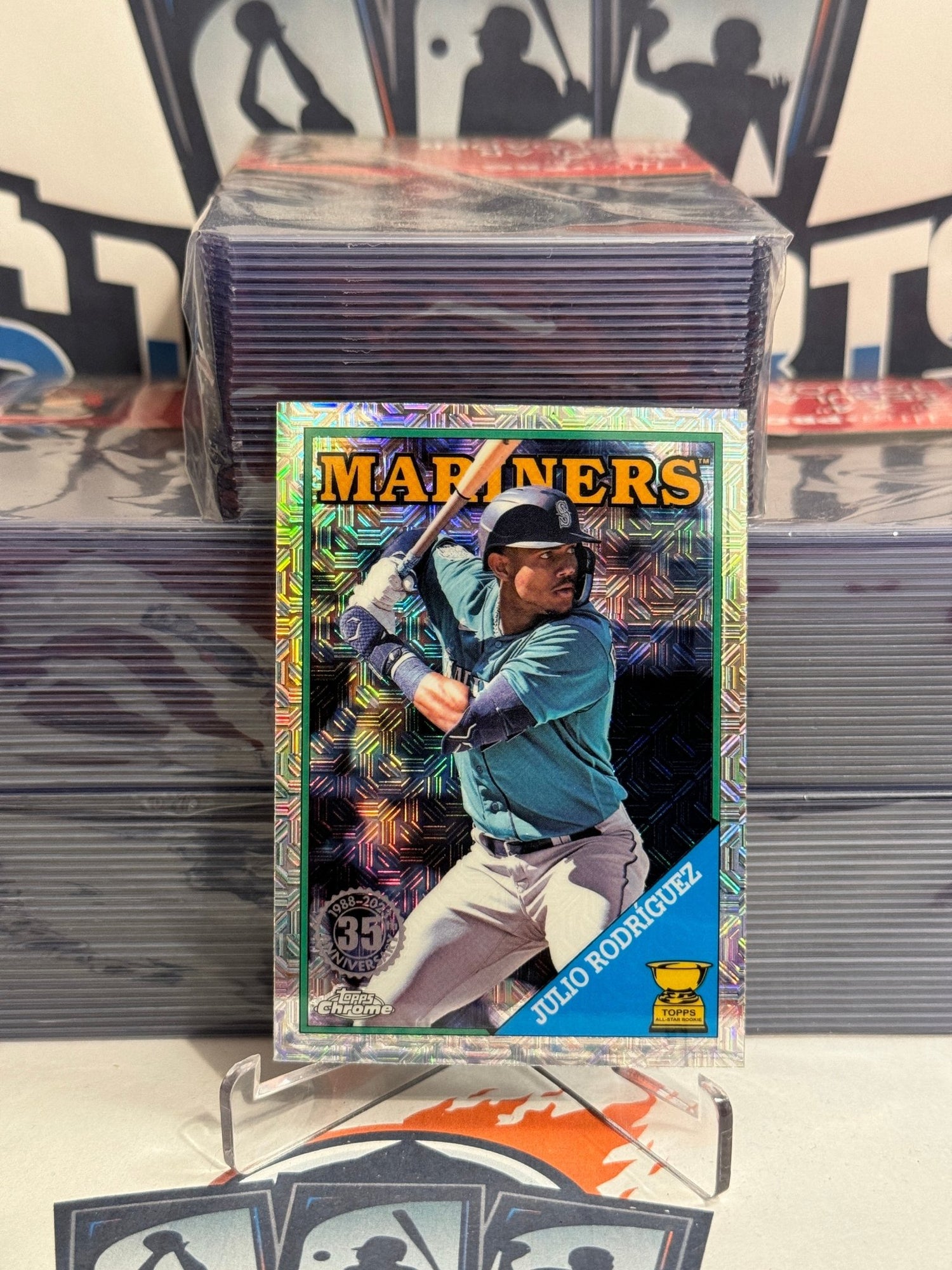 2023 Topps Chrome (1988 Redux Silver Pack, Rookie Cup) Julio Rodriguez #T88CU-58