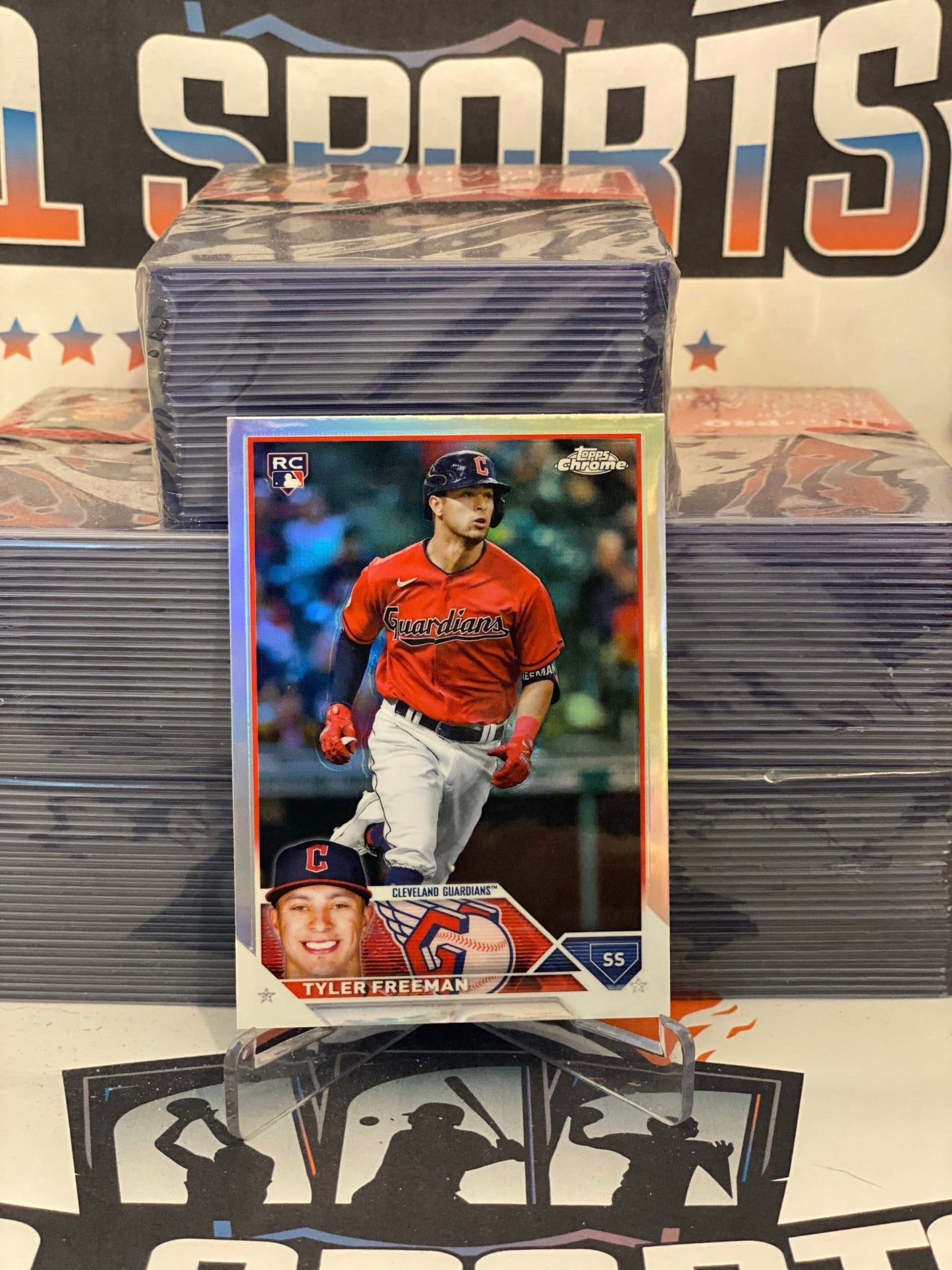 2023 Topps Chrome (Refractor) Tyler Freeman Rookie #16