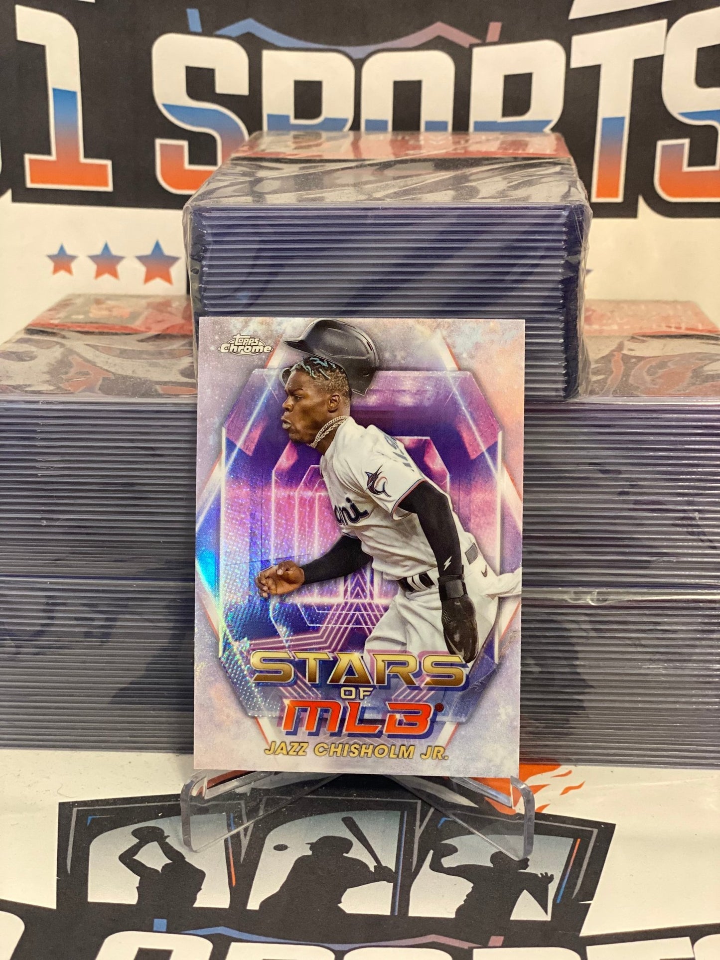 2023 Topps Chrome (Stars of MLB) Jazz Chisholm Jr. #SMLBC-10