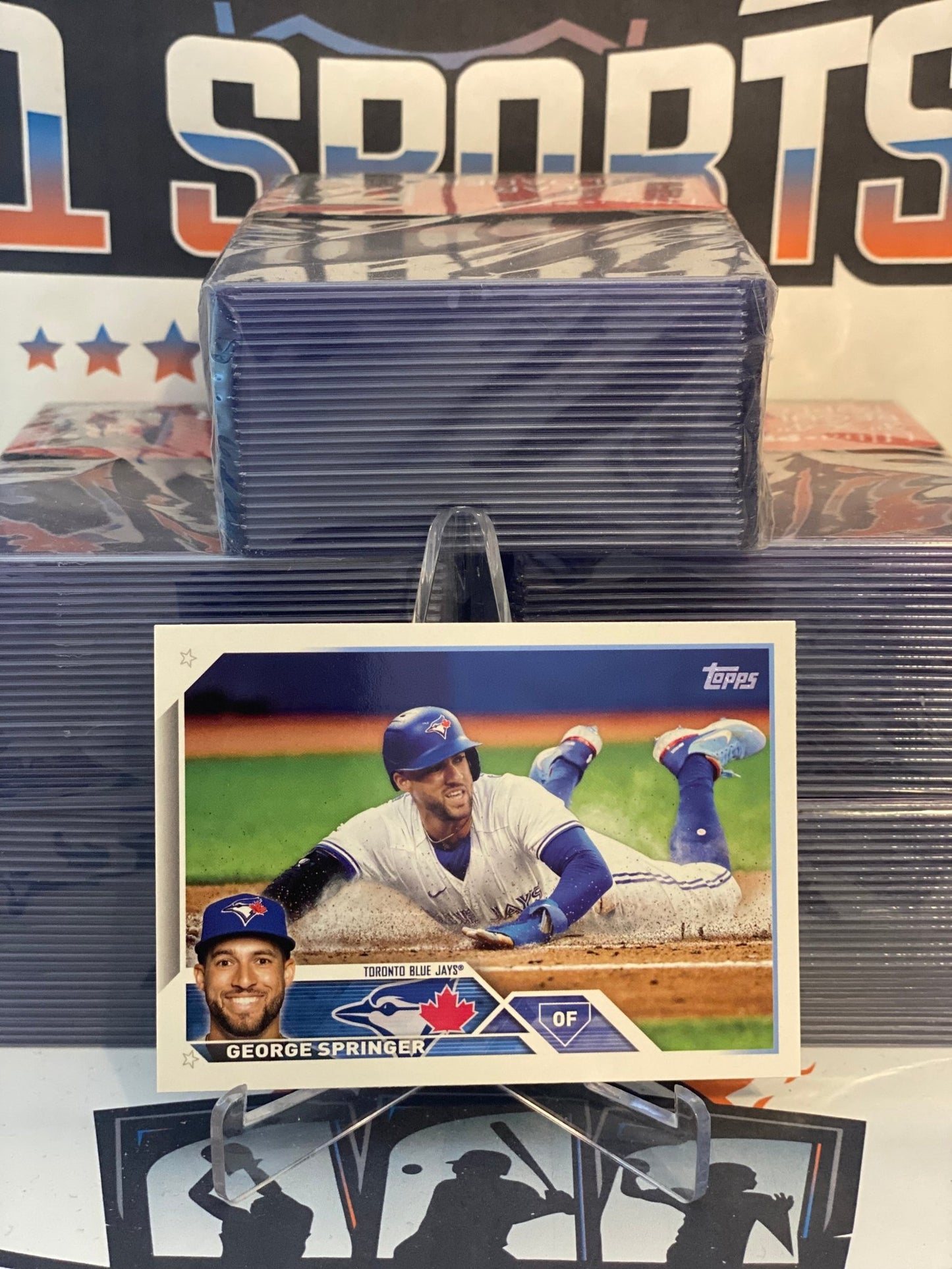  2023 TOPPS #414 GEORGE SPRINGER TORONTO BLUE JAYS