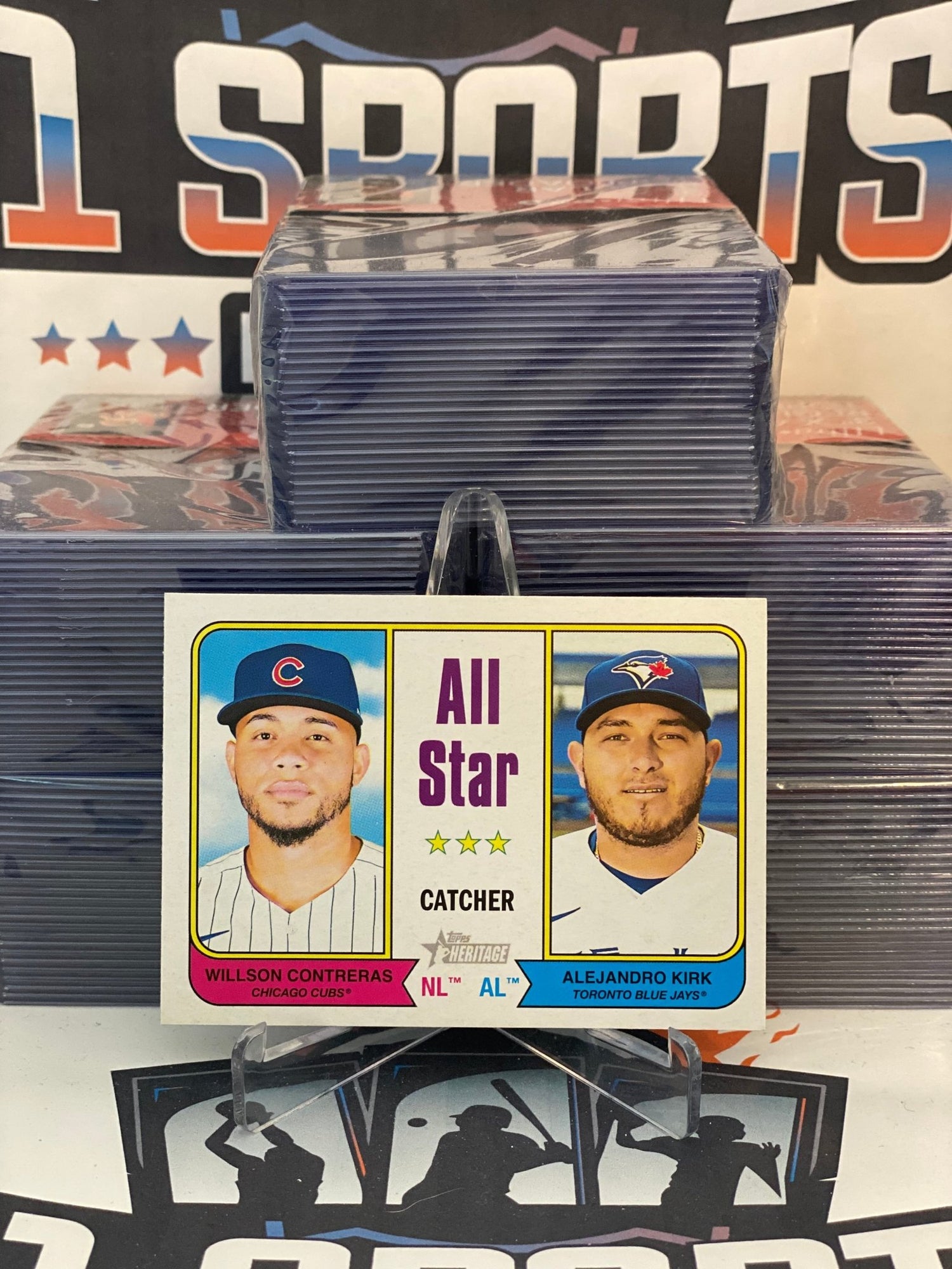 2023 Topps Heritage (All-Star Catchers) Willson Contreras & Alejandro Kirk #331