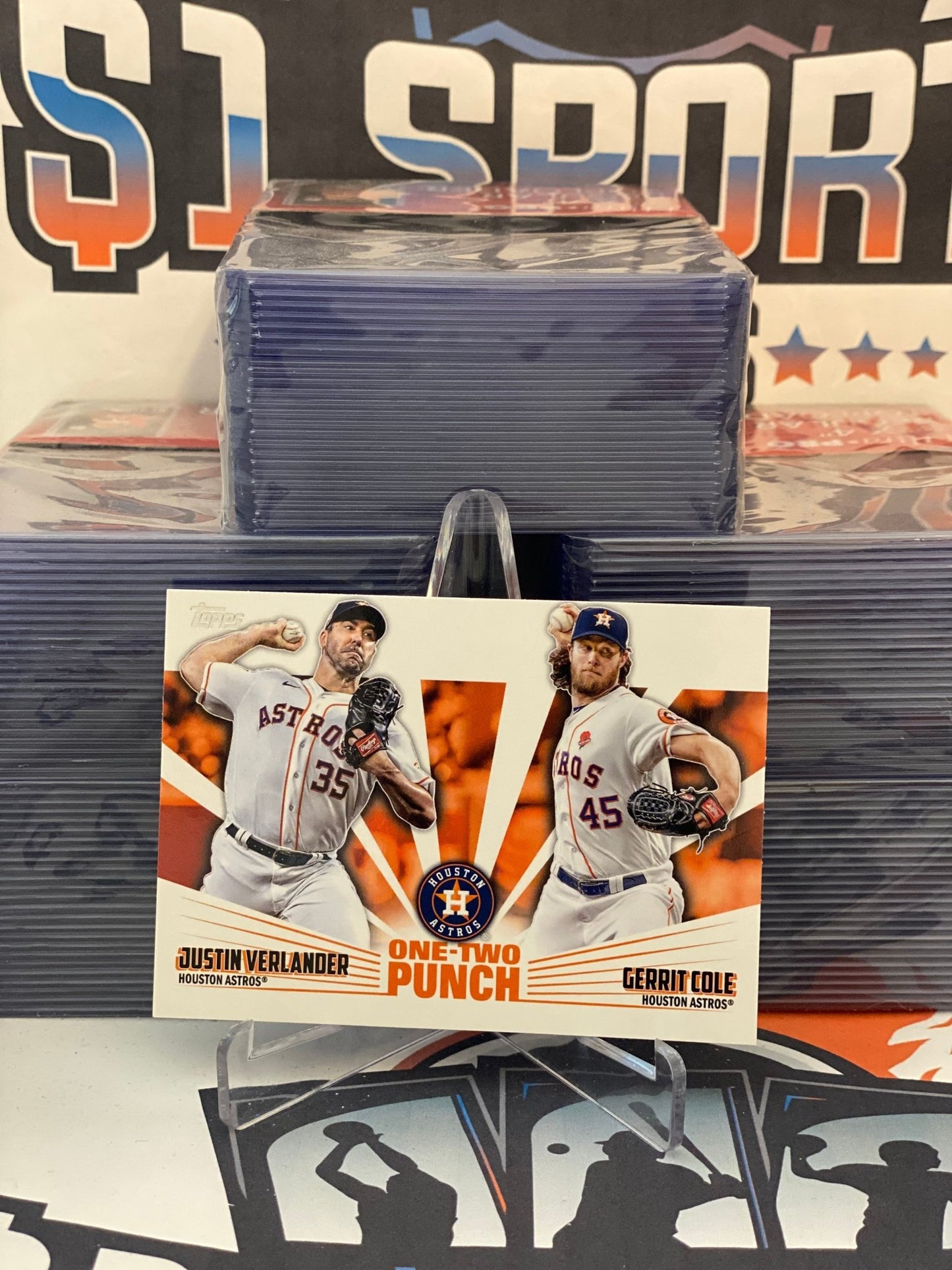 2023 Topps (One-Two Punch) Justin Verlander & Gerrit Cole #12P-18