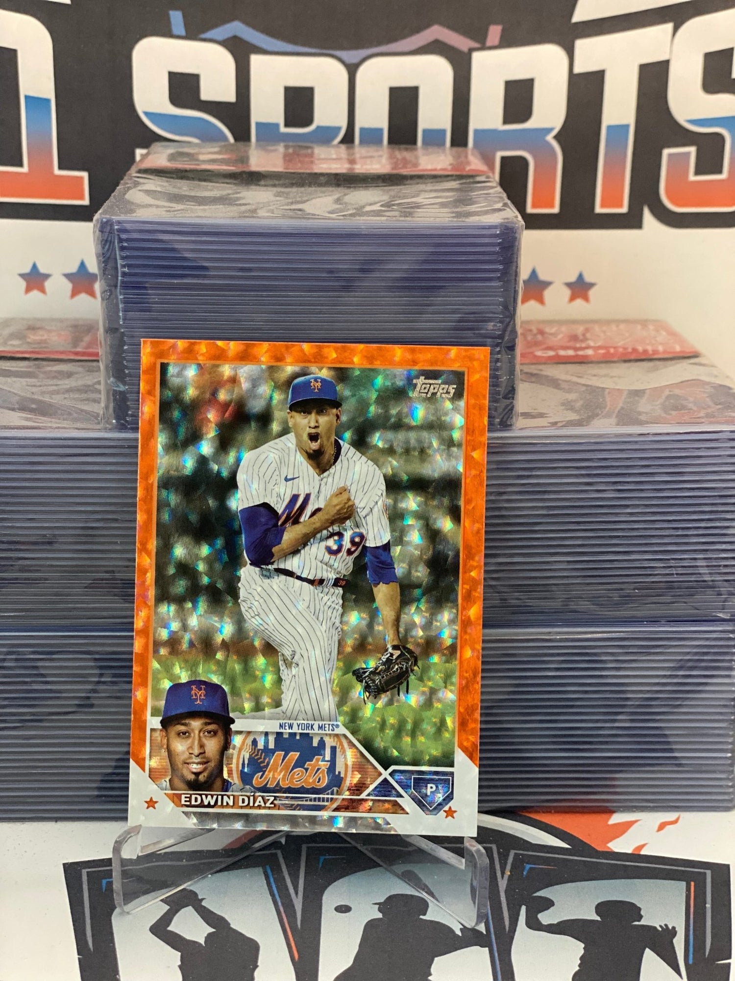 2023 Topps (Orange Foil 114/299) Edwin Diaz #482