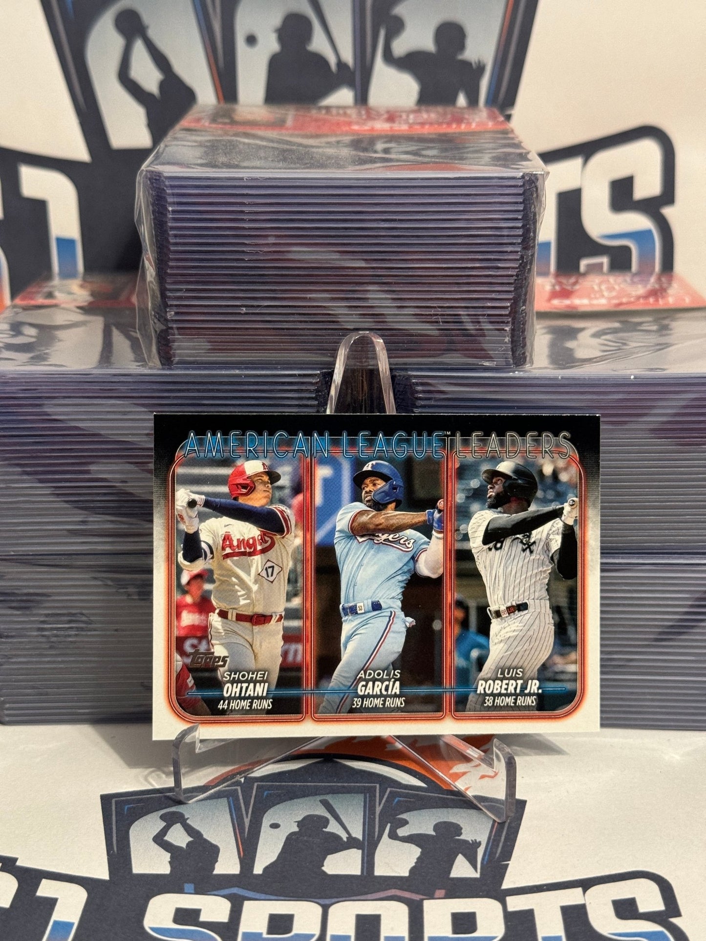 2024 Topps (AL HR Leaders) Shohei Ohtani, Adolis Garcia, Luis Robert #179