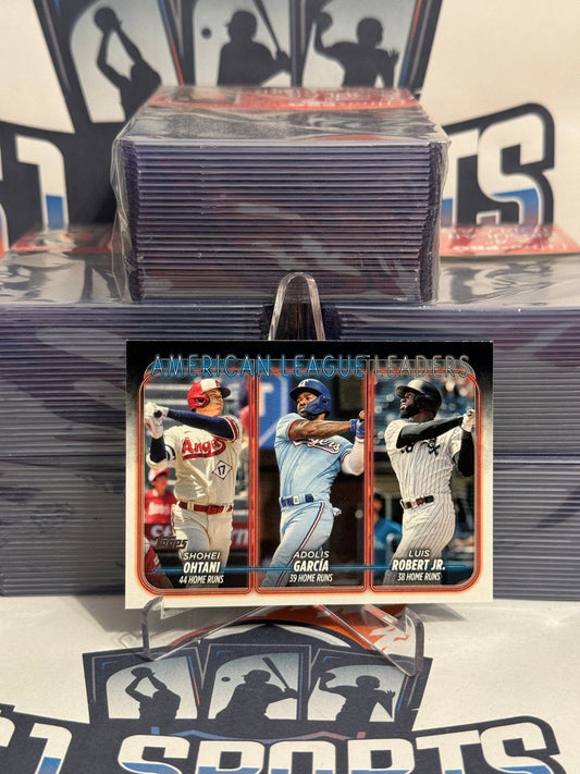 2024 Topps (AL HR Leaders) Shohei Ohtani, Adolis Garcia, Luis Robert #179