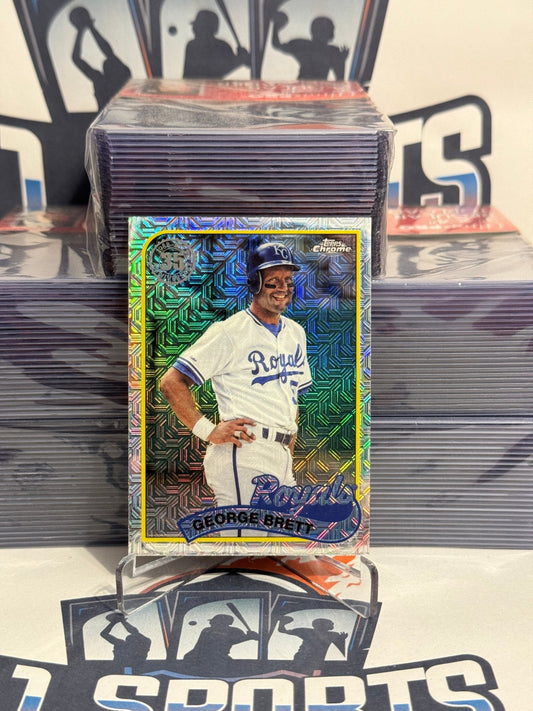 2024 Topps (Hobby Refractor, 1989 Chrome Redux) George Brett #T89C-32