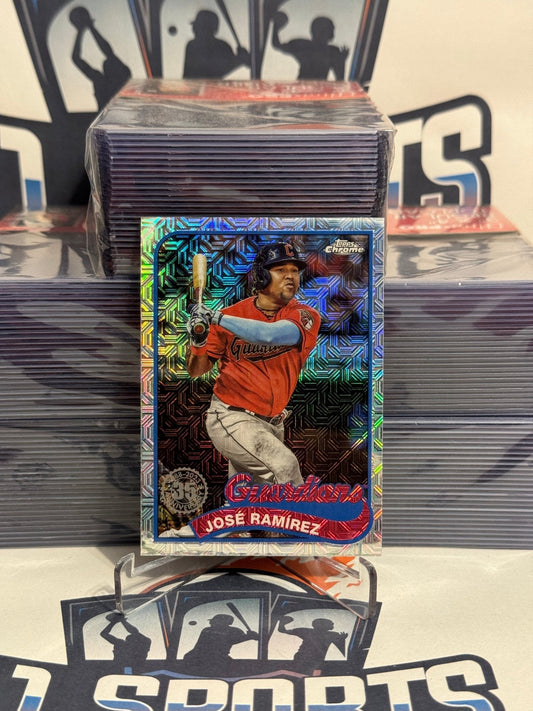 2024 Topps (Hobby Refractor, 1989 Chrome Redux) Jose Ramirez #T89C-35
