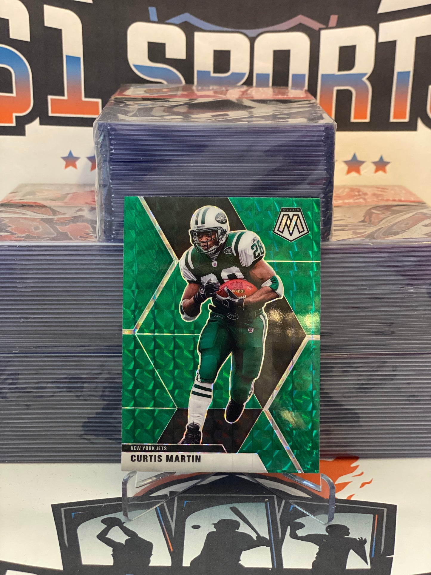 2020 Panini Mosaic (Green Prizm) Curtis Martin #159