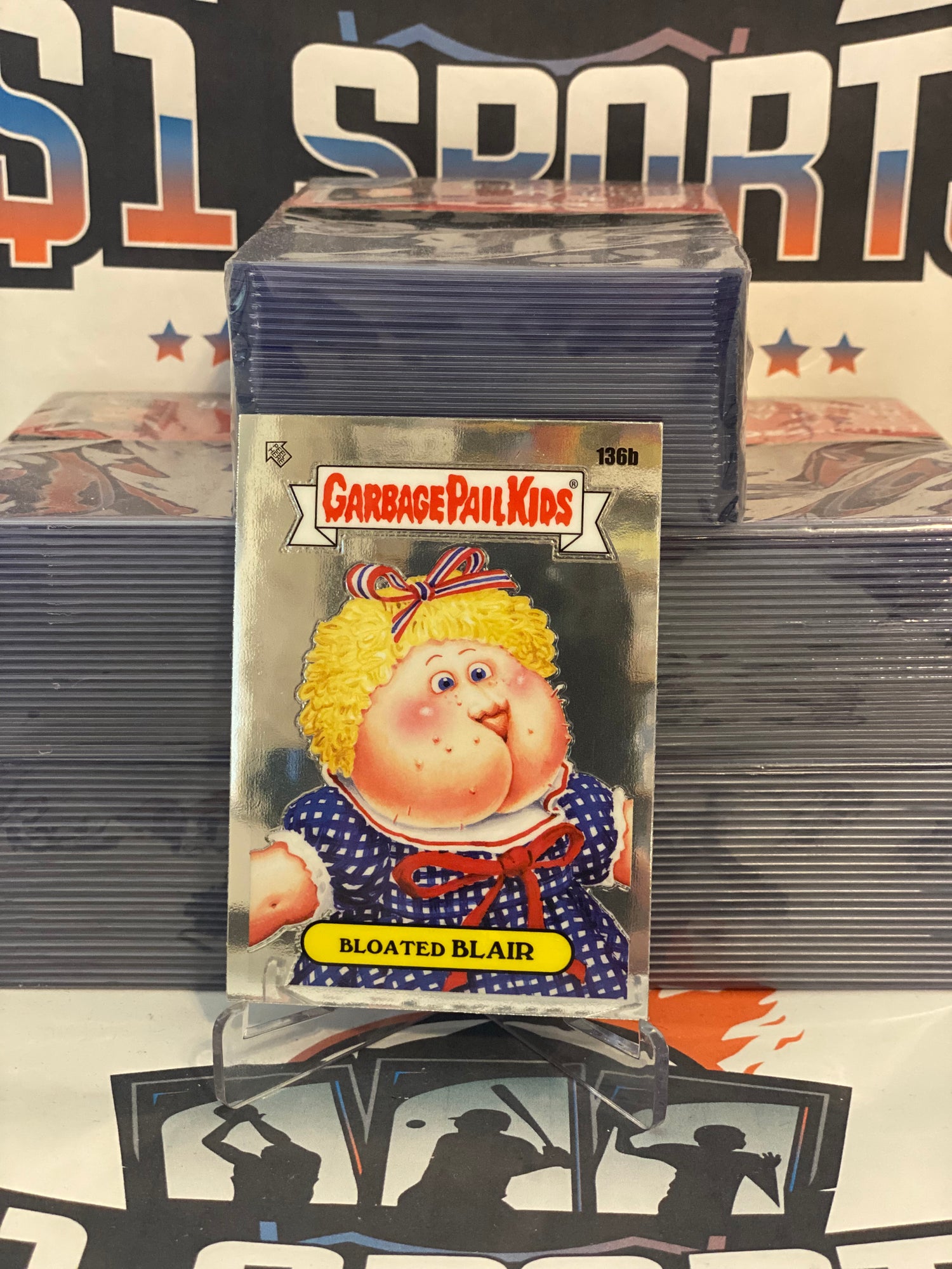 2021 Topps Garbage Pail Kids Chrome Series 4 Bloated Blair #136b