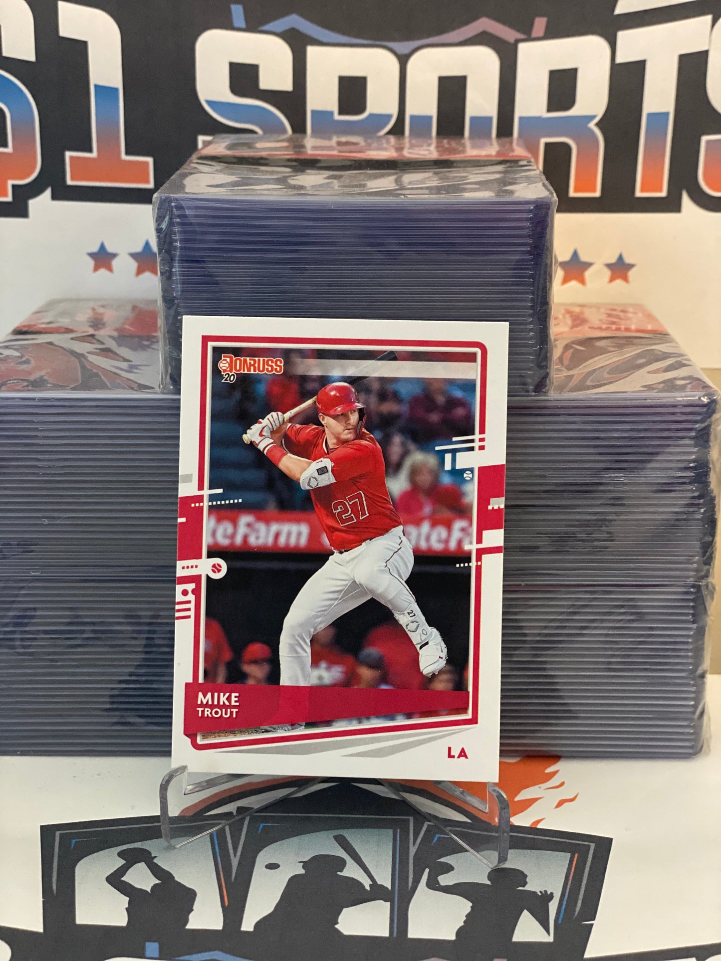 2020 Donruss (Red D Variation) Mike Trout #129