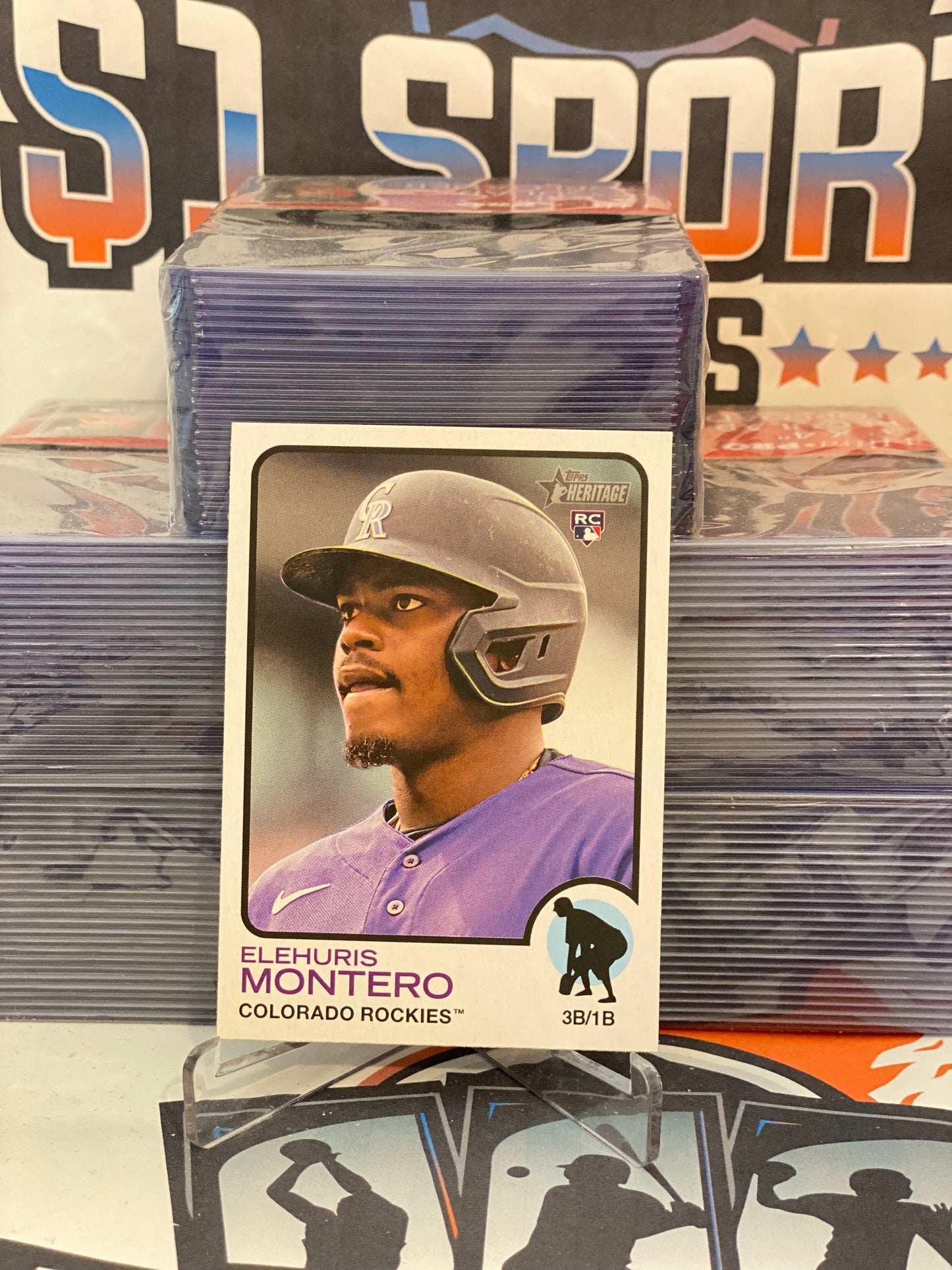 2022 Topps Heritage Elehuris Montero Rookie #585