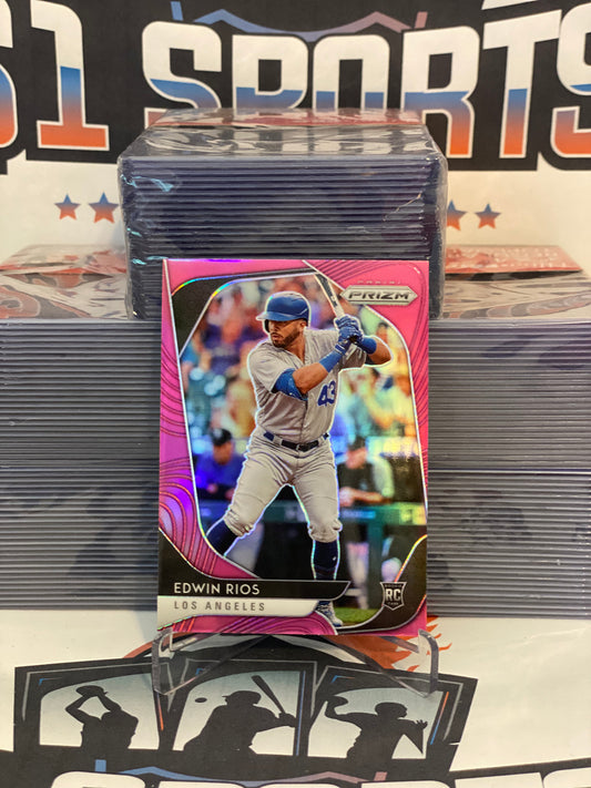 2020 Panini Prizm (Pink Prizm) Edwin Rios Rookie #241