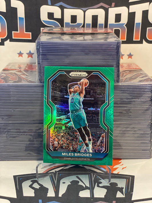 2020 Panini Prizm (Green Prizm) Miles Bridges #178