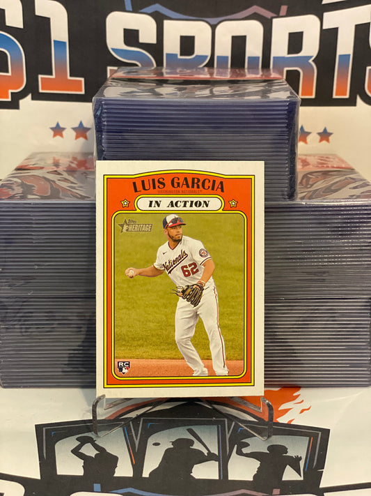 2021 Topps Heritage (In Action) Luis Garcia Rookie #110