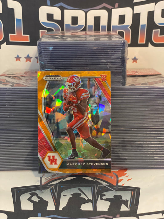 2021 Panini Prizm Draft Picks (Orange Ice Prizm) Marquez Stevenson Rookie #122