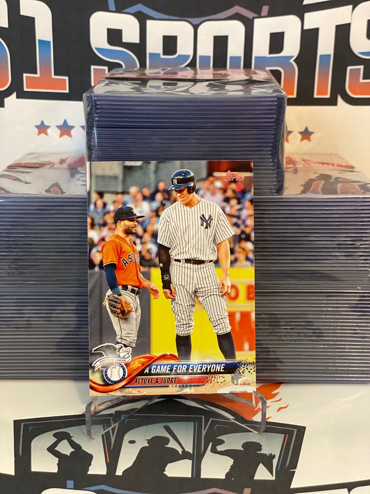 2018 Topps Update #US79 Aaron Judge Jose Altuve - A Game For