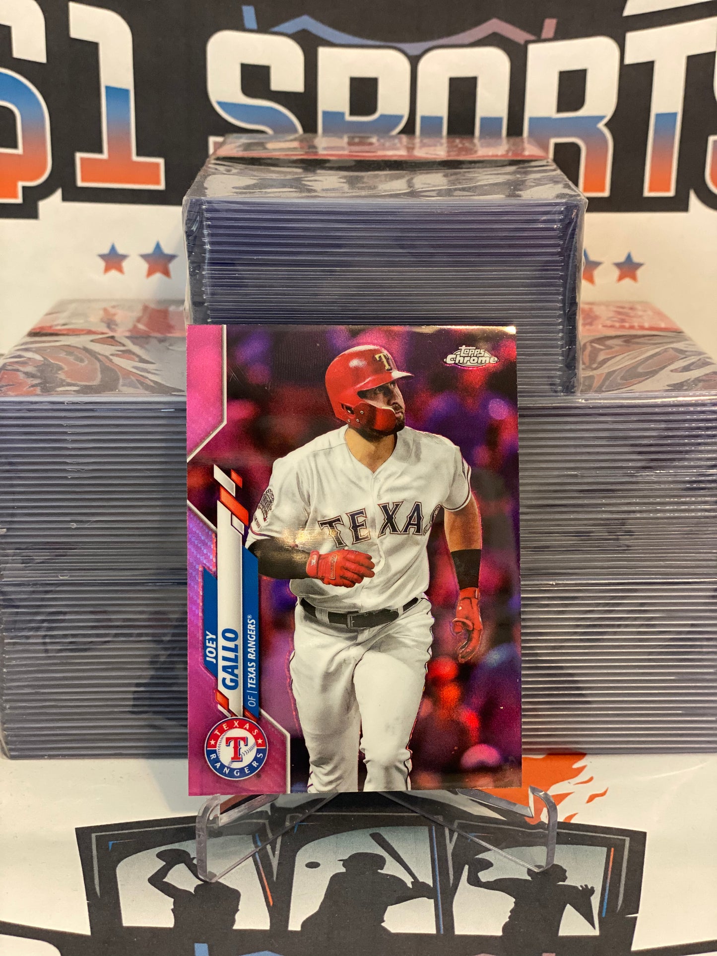 2020 Topps Chrome (Pink Refractor) Joey Gallo #191