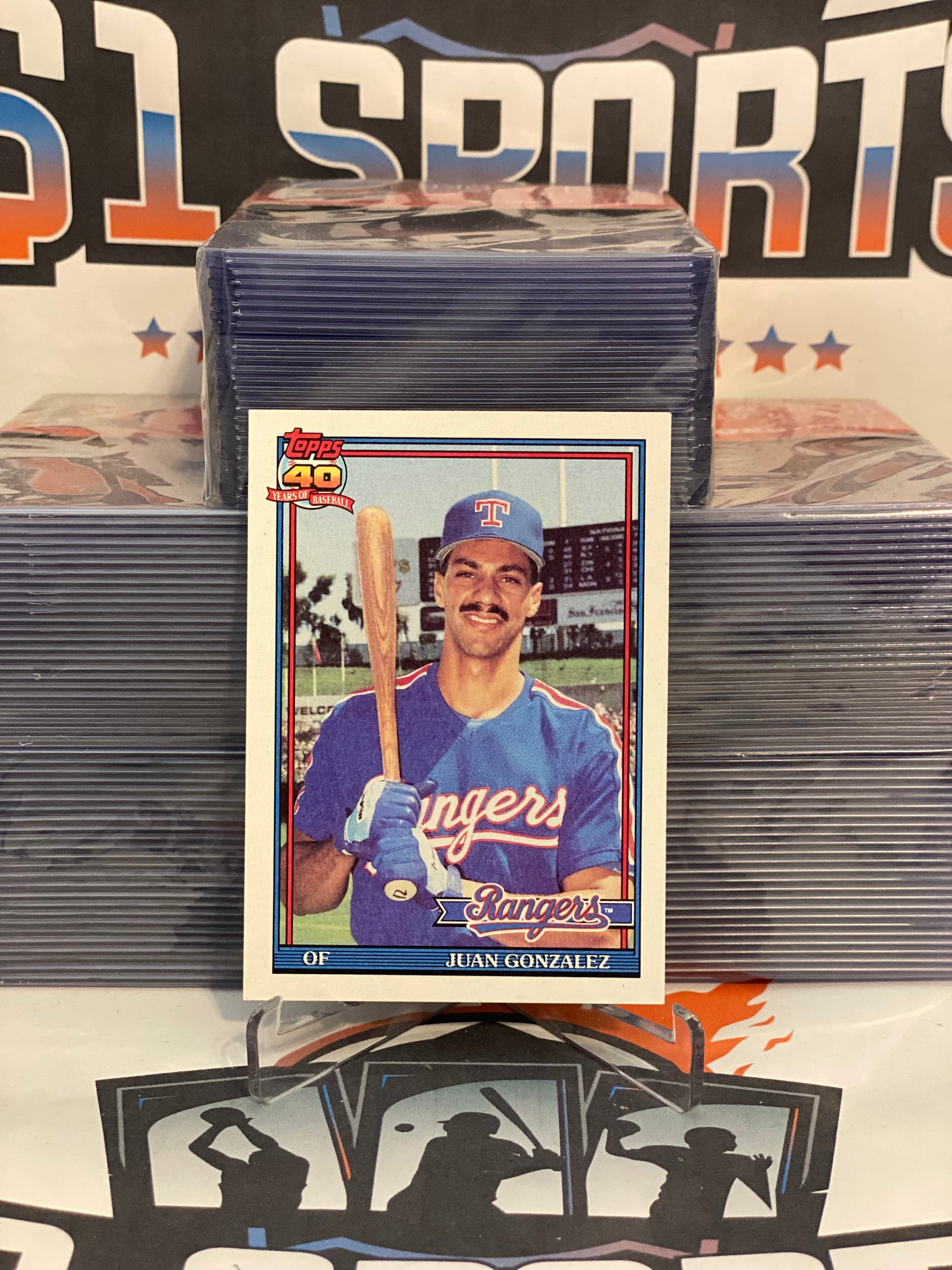 1991 Topps (2nd Year) Juan Gonzalez