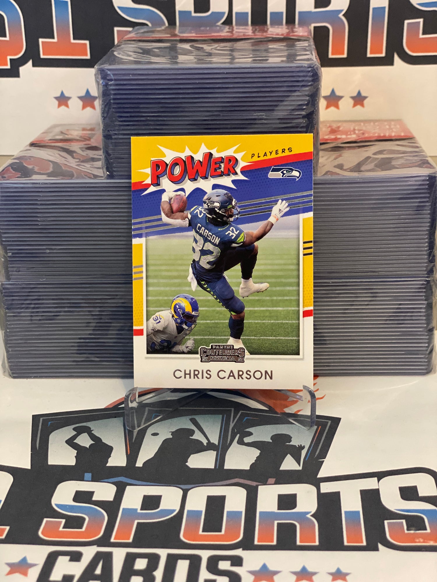 2021 Panini Contenders (Power) Chris Carson #PP-CCA