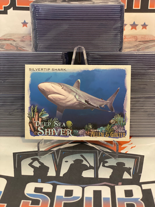 2021 Topps Allen & Ginter (Deep Sea Shiver) Silvertip Shark #DSS-15