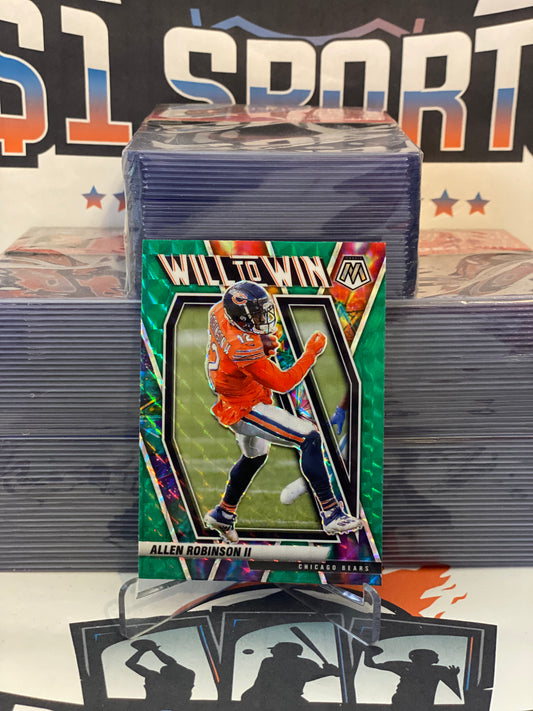 2021 Panini Mosaic (Green Prizm, Will to Win) Allen Robinson II #WW-13