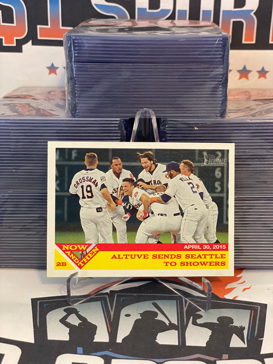 2015 Topps Heritage (Now & Then) Jose Altuve #NT-12