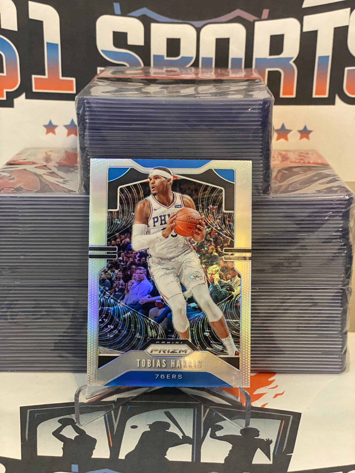 2019 Panini Prizm (Silver Prizm) Tobias Harris #45