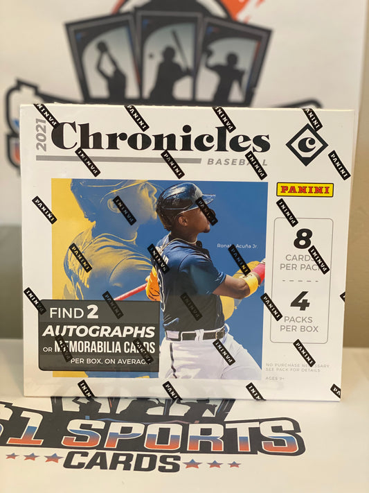 2021 Panini Chronicles MLB Baseball Hobby Box