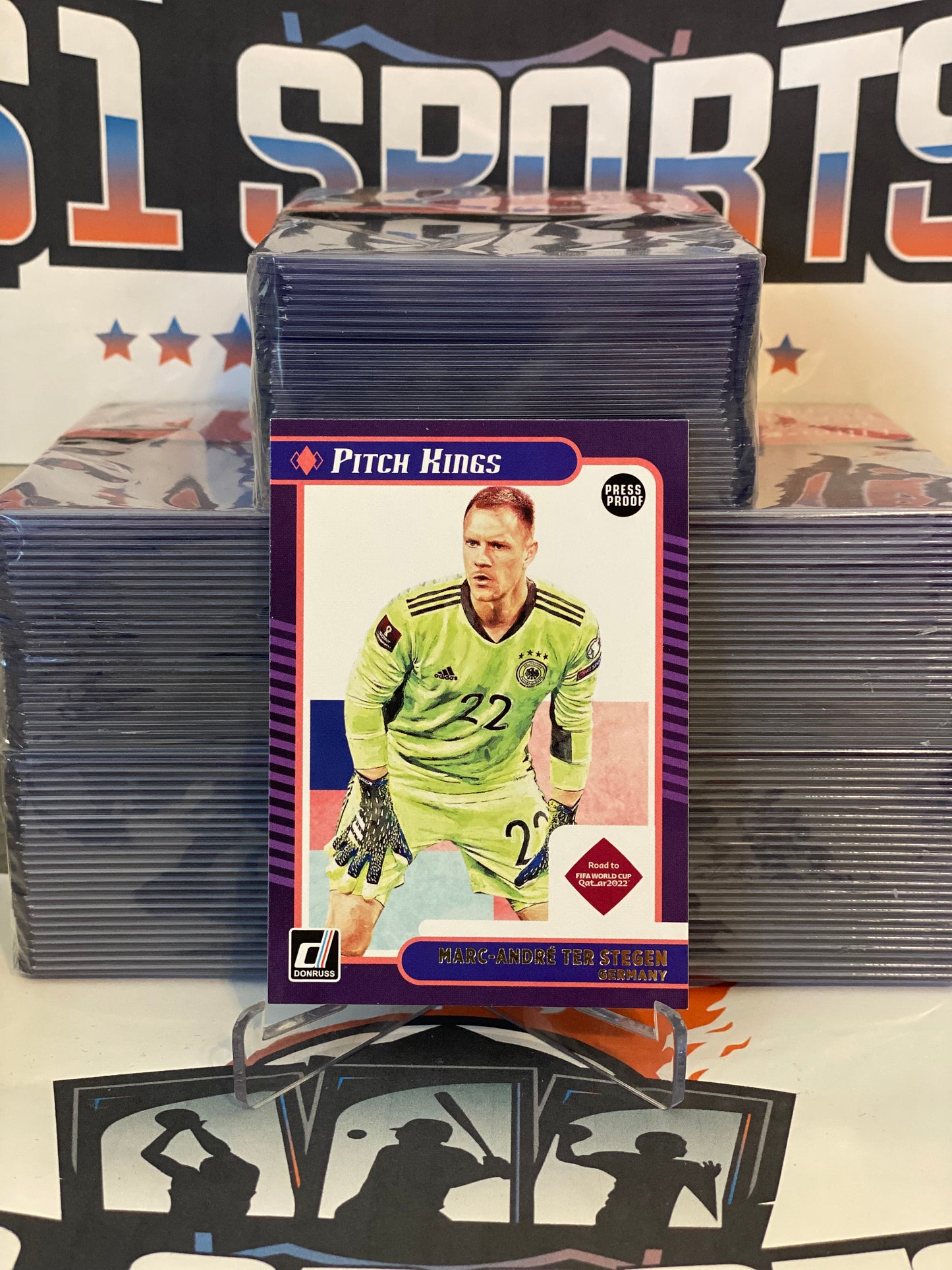 2021 Donruss (Press Proof, Pitch Kings) Marc-Andrew Ter Stegen #16