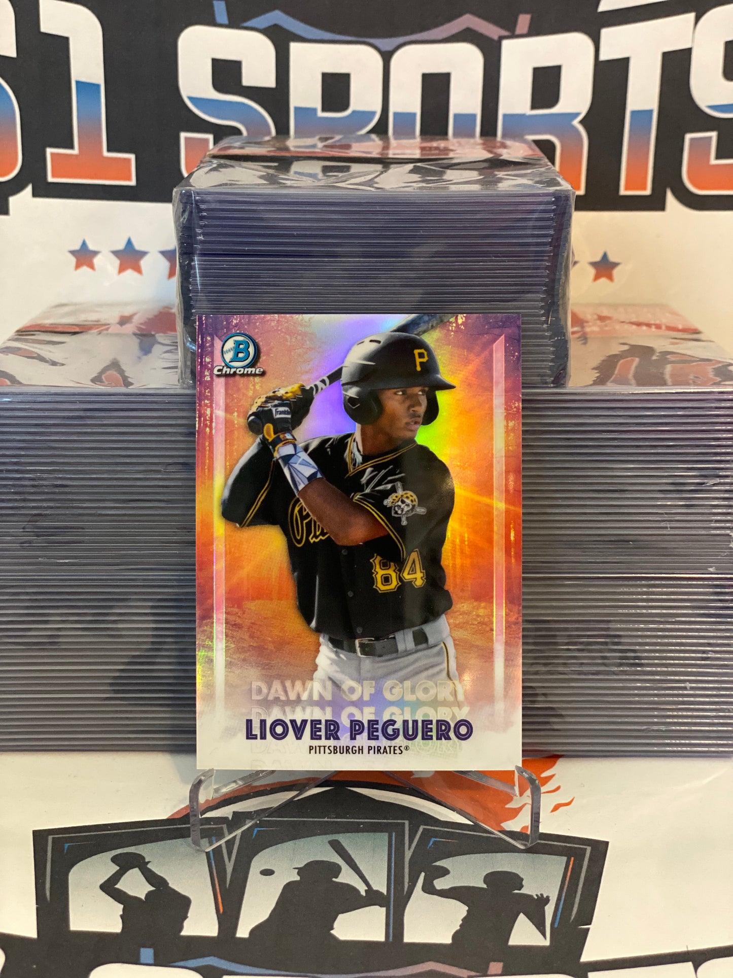 2021 Bowman Chrome (Dawn of Glory) Liover Peguero #DOG-14