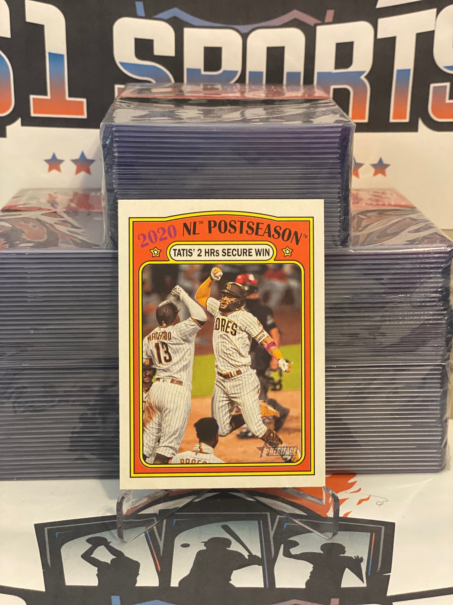 2021 Topps Heritage (2020 NL Postseason) Fernando Tatis Jr. & Manny Machado #21