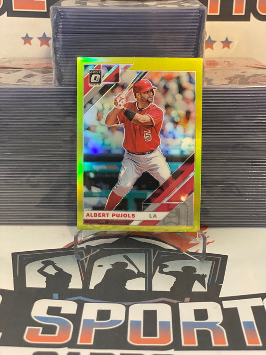 2019 Donruss Optic (Lime Green Prizm) Albert Pujols #193