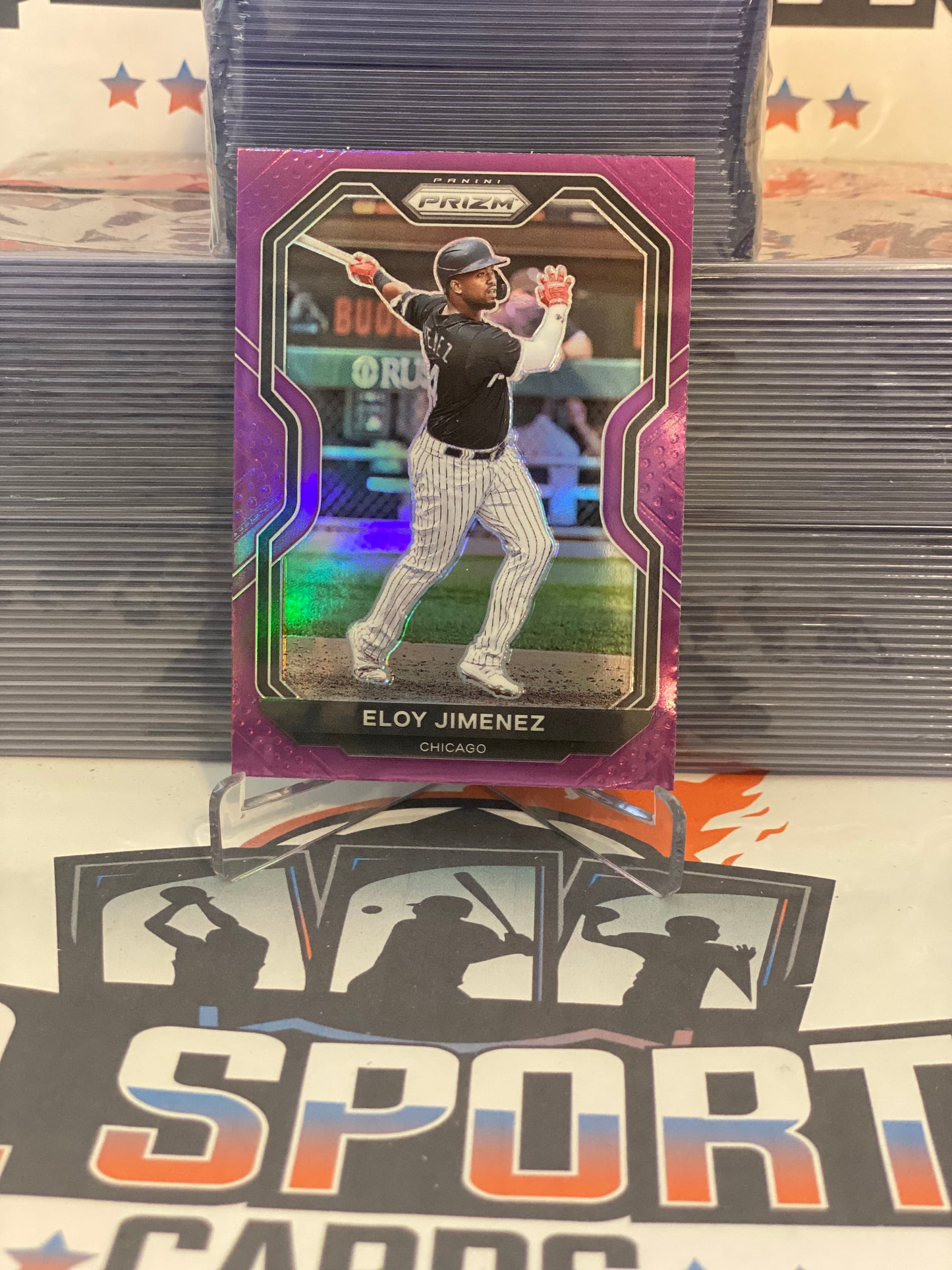 2021 Panini Prizm (Purple Prizm) Eloy Jimenez #63