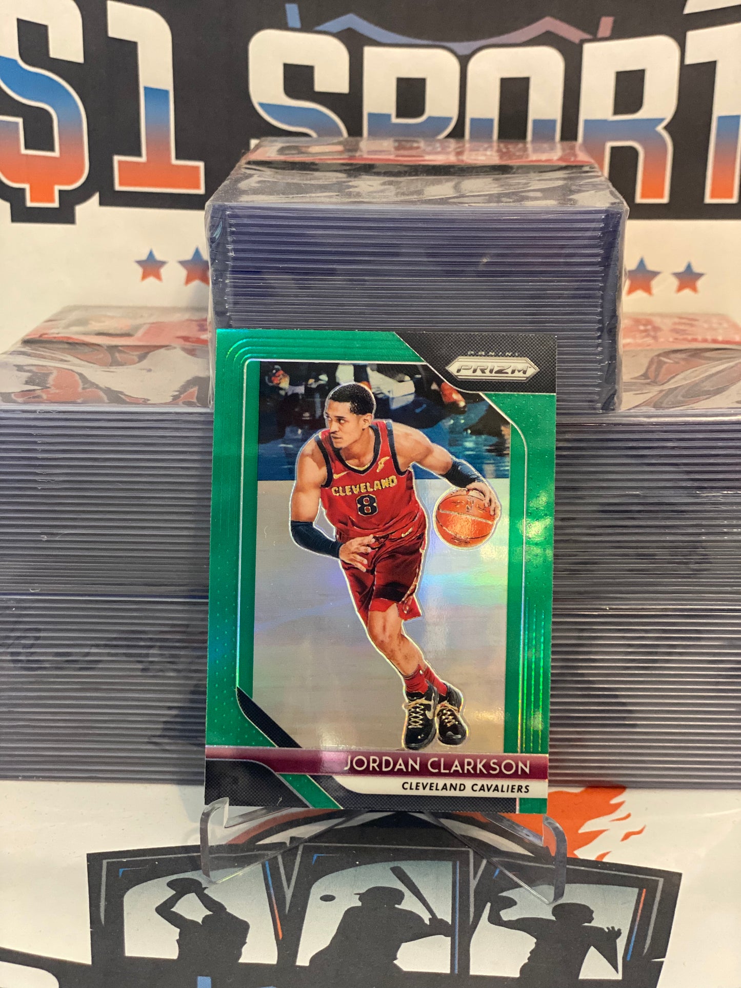 2018 Panini Prizm (Green Prizm) Jordan Clarkson #190