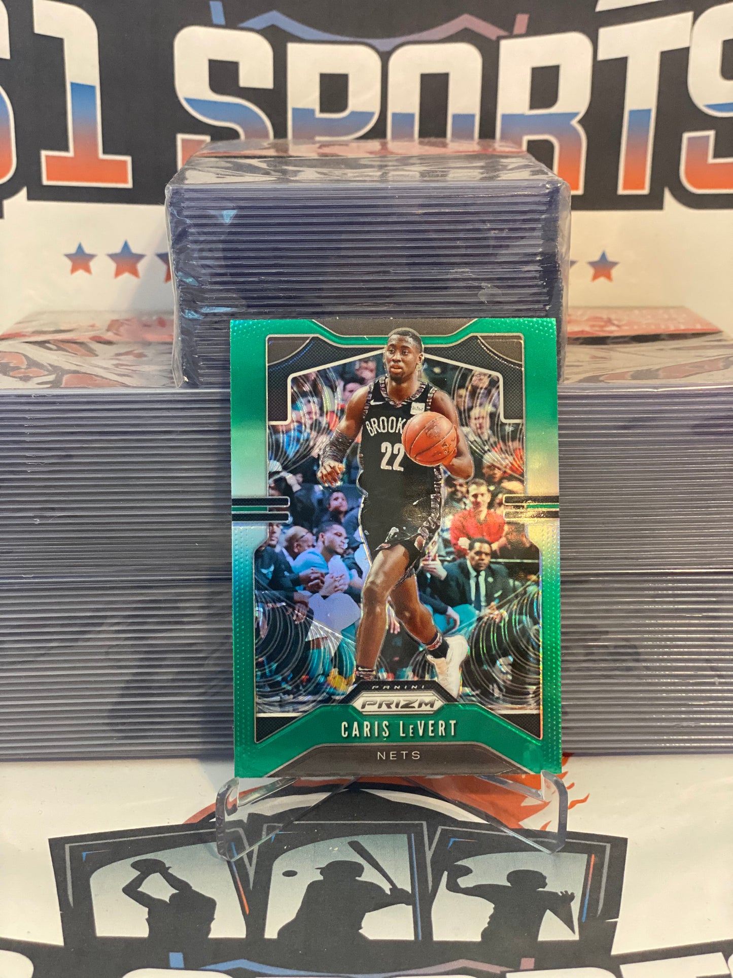 2019 Panini Prizm (Green Prizm) Caris LeVert #50