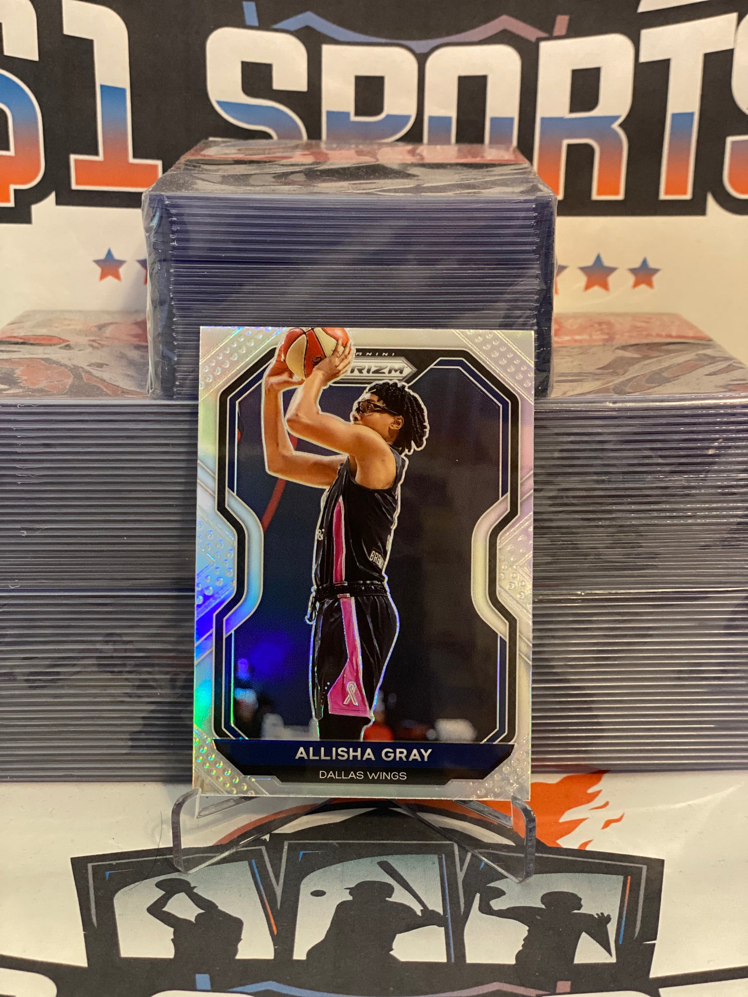 2021 Panini Prizm WNBA (Silver Prizm) Allisha Gray #48